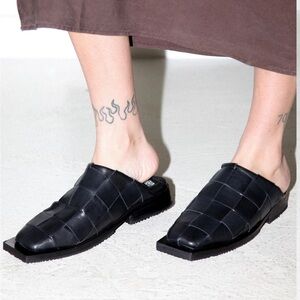 Handmade Black Mule size 9